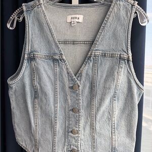 Pistola Light Blue Denim Vest